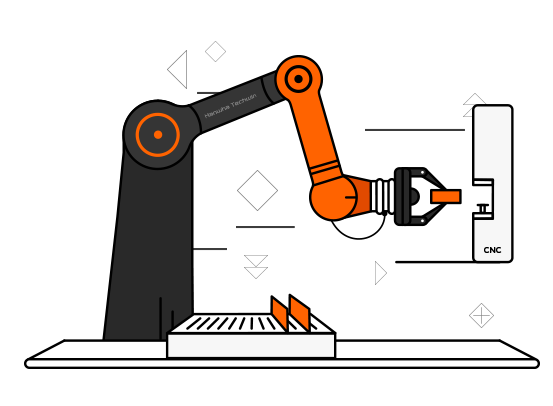 Hanwha HCR - operare CNC