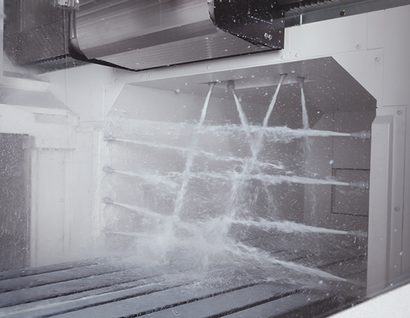 Sistemul de duș Crossrail (opțional) - Centru prelucrare CNC vertical Okuma MB-80V