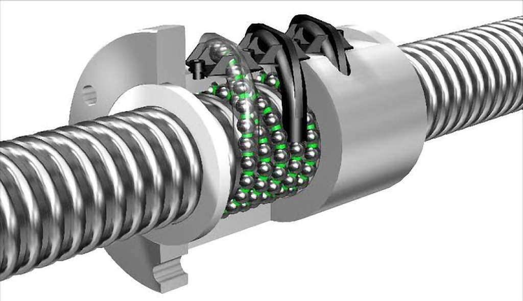 prelucrări prin aşchiere CNC - Șurubul cu bile oferă precizie în ghidajele liniare