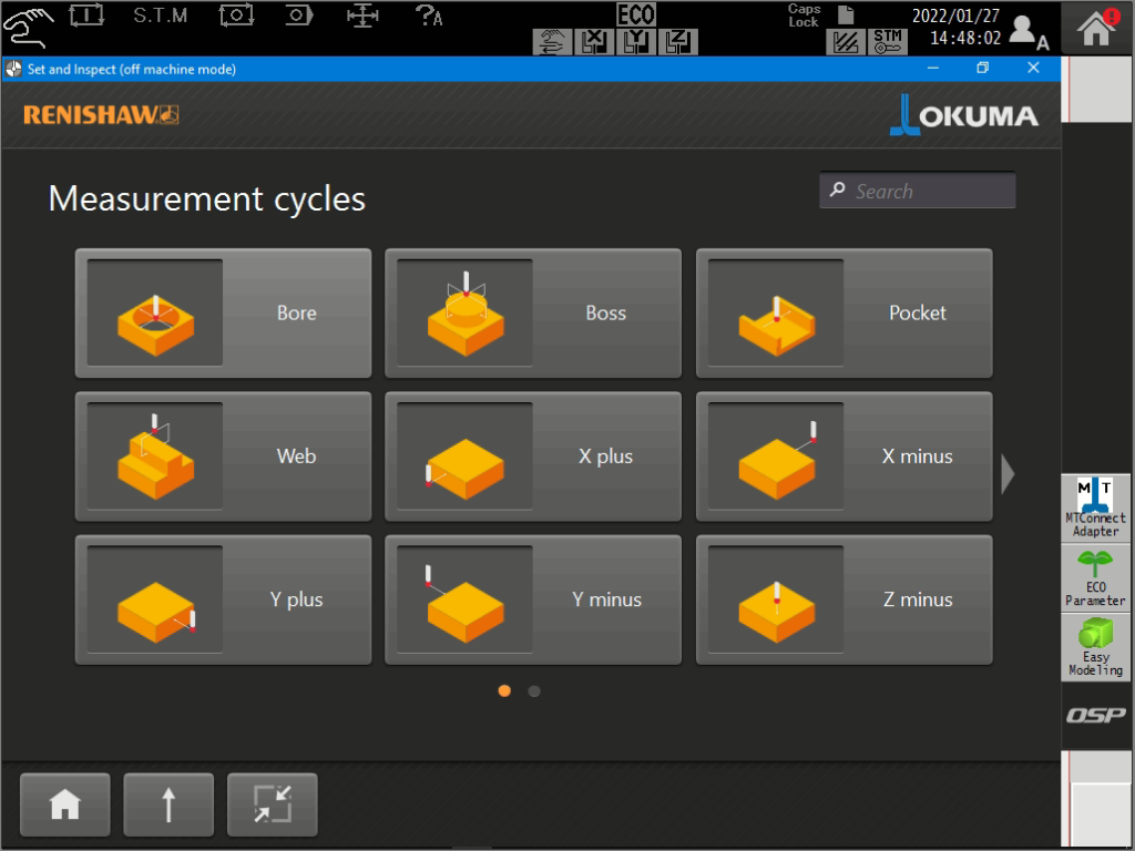 renishaw verificat control cnc