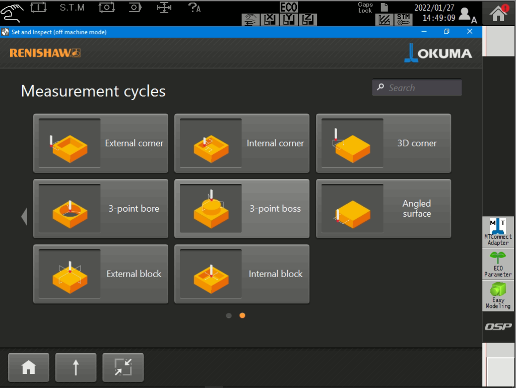 renishaw verificat control cnc