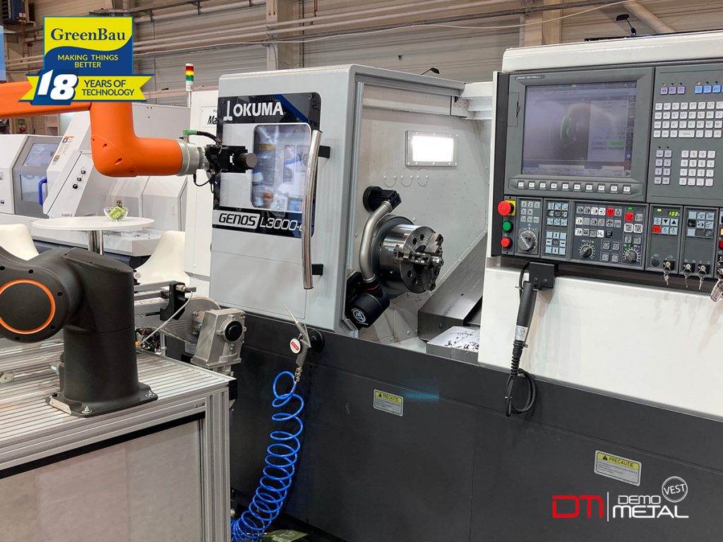 Sistem automatizare cu cobot HANWHA HCR-12 - GreenBau Demo Metal Vest 2022 - Arad