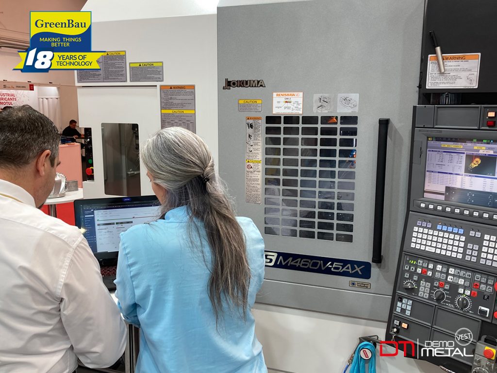 MATICS Optimizare producție CNC - Centru vertical OKUMA - GreenBau Demo Metal Vest 2022 - Arad