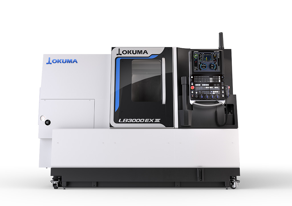 Noul strung reproiectat LB3000EX III cu noua comandă numerică OSP-P500 - Okuma la EMO 2023